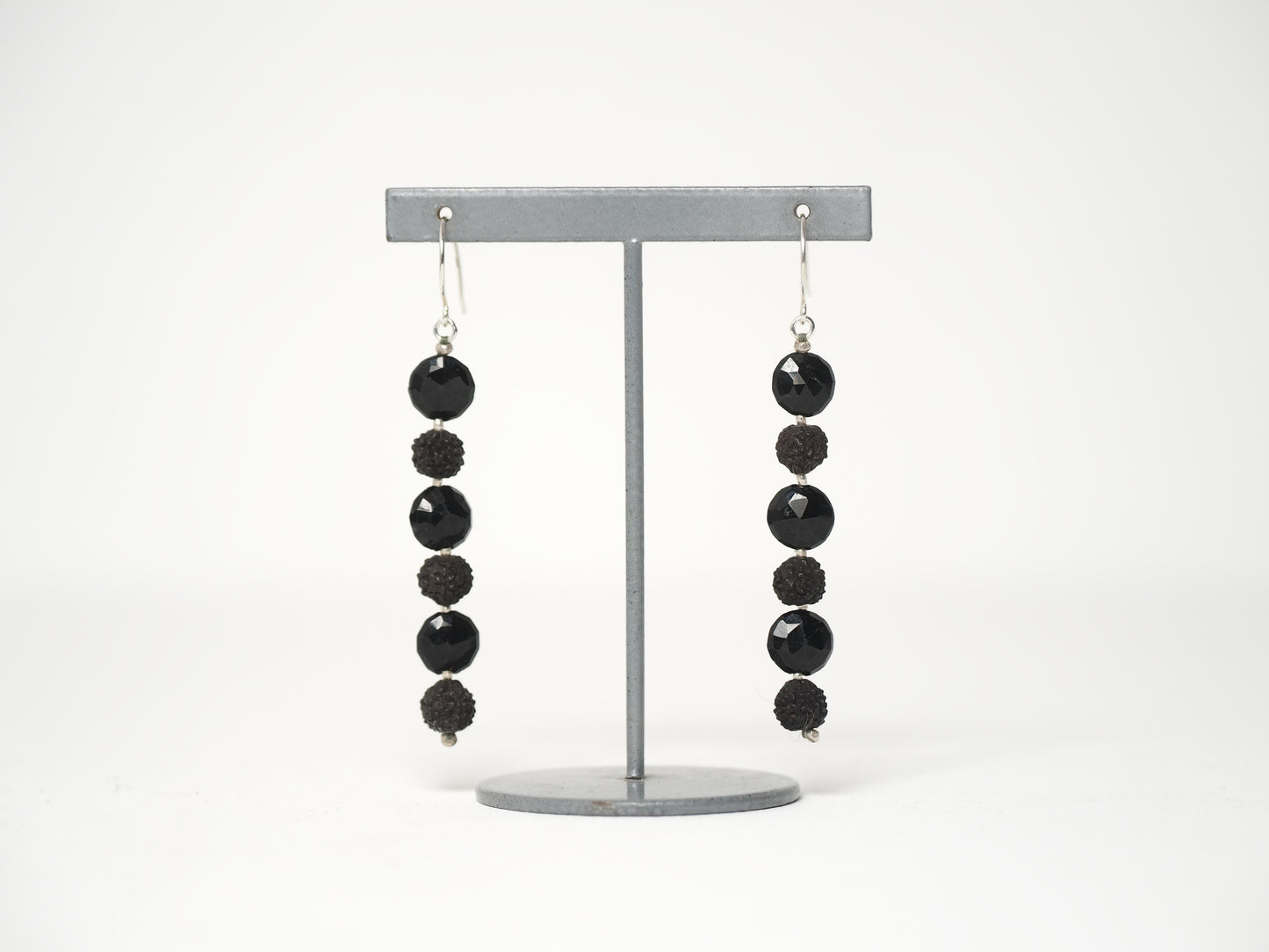 -Black tourmaline・Black Rudraksha- hooks