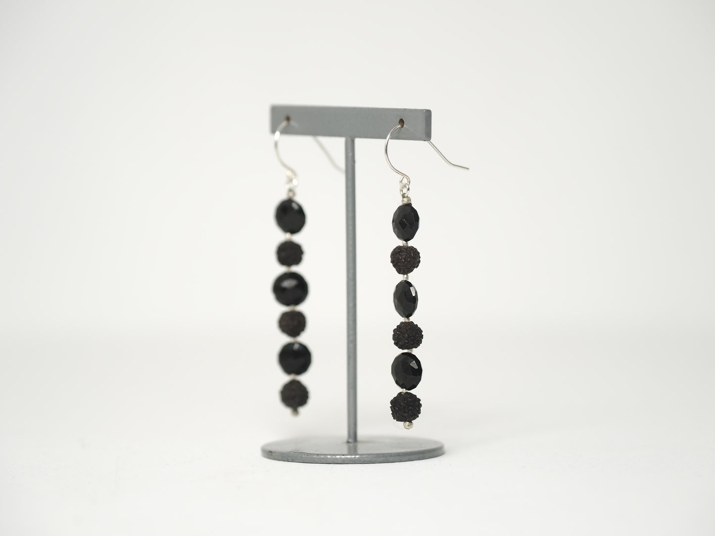 -Black tourmaline・Black Rudraksha- hooks