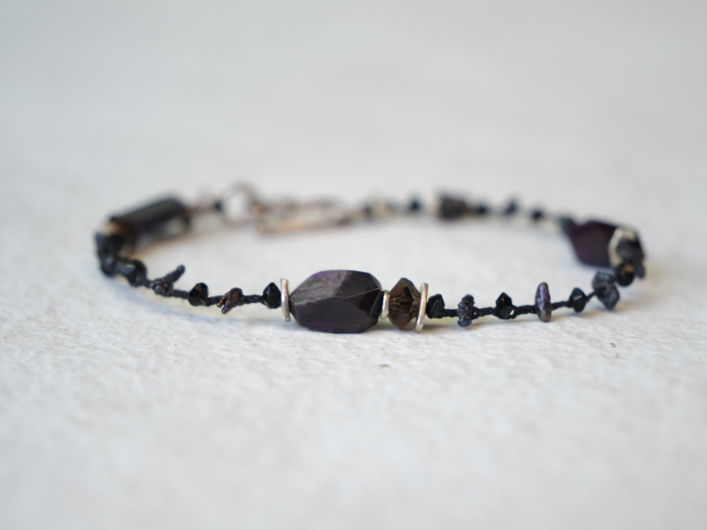 -Sugilite- braid bracelet