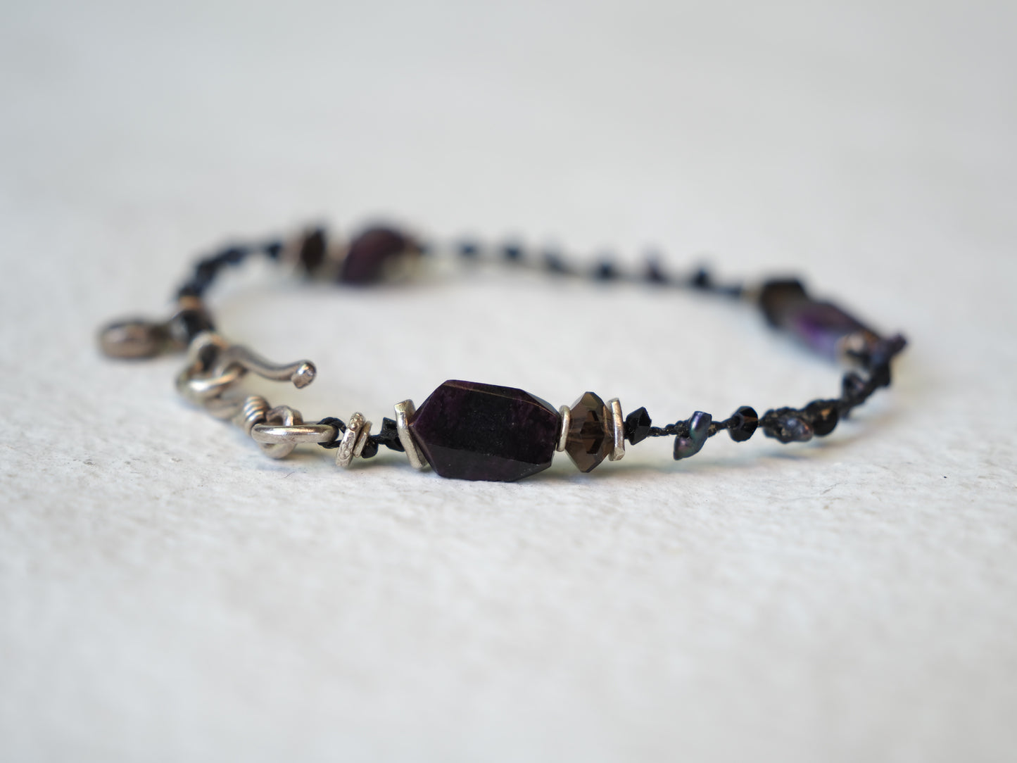-Sugilite- braid bracelet
