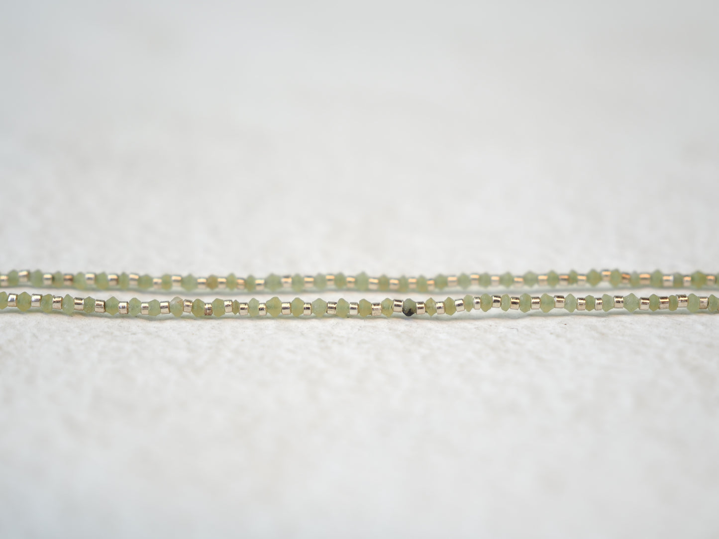 -Heart charm- 'beads line' pendant