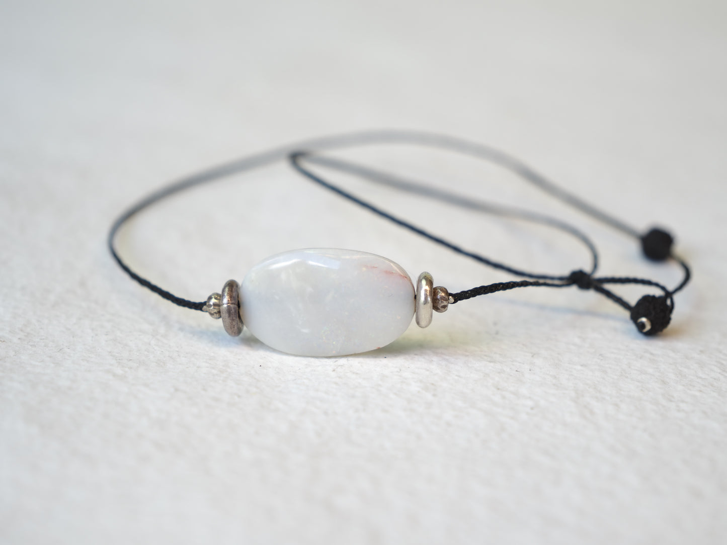 -Opal- code necklace *allergy free