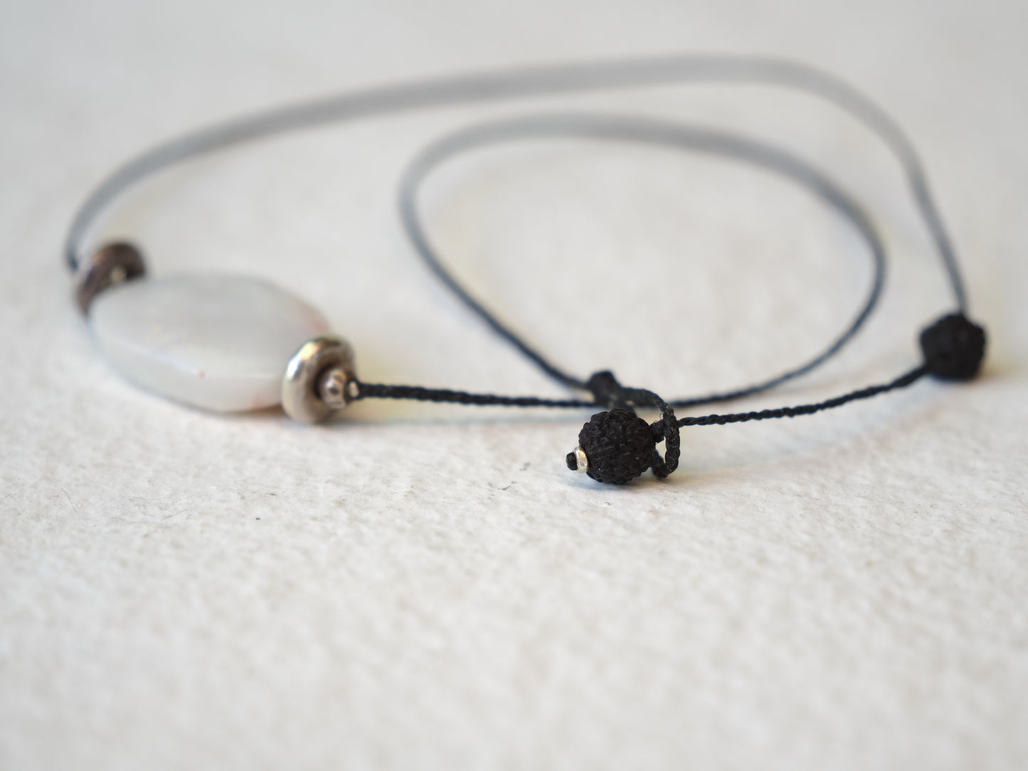 -Opal- code necklace *allergy free