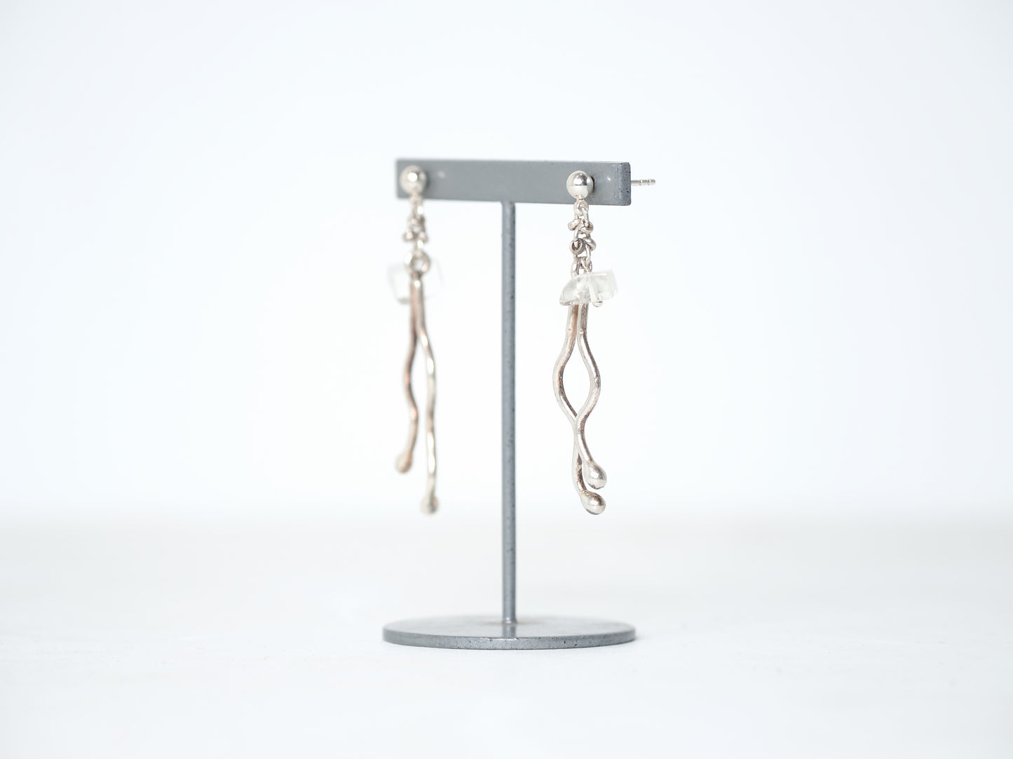 -Silver charm・Libyangrass- studs