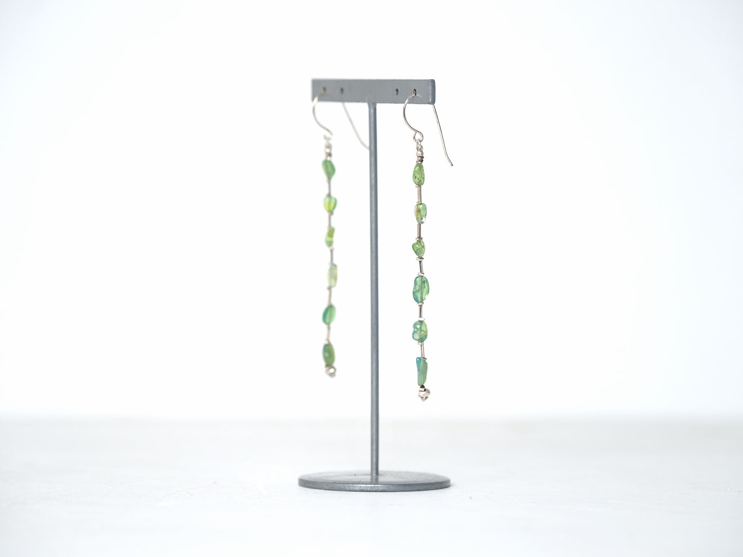 -green Opal- long hooks