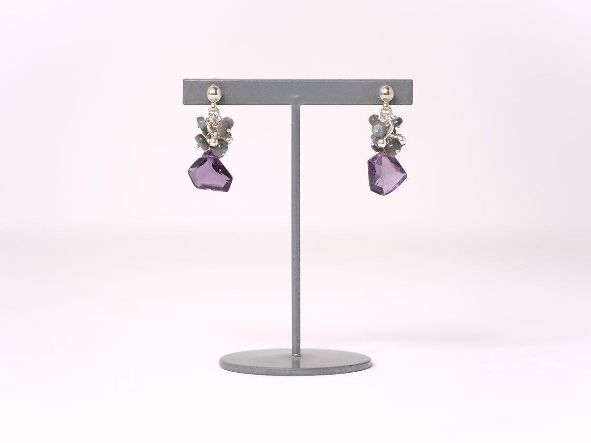 -Amethyst・Alexandrite- studs
