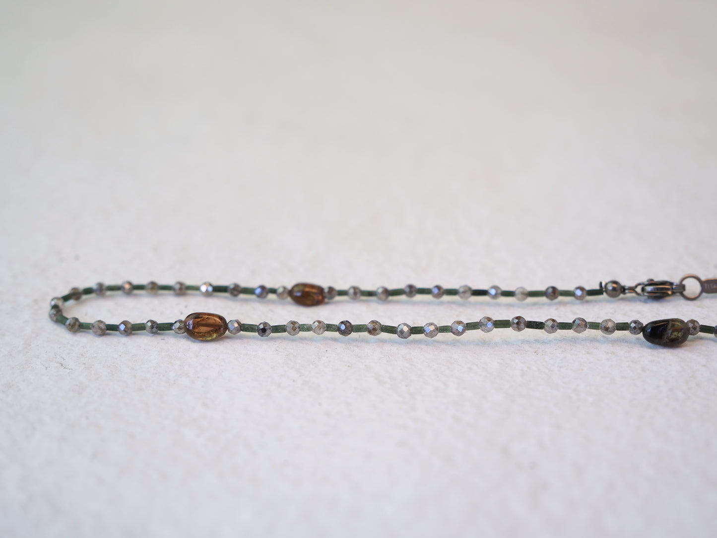 -Andalusite- 'beads line' choker *allergy free