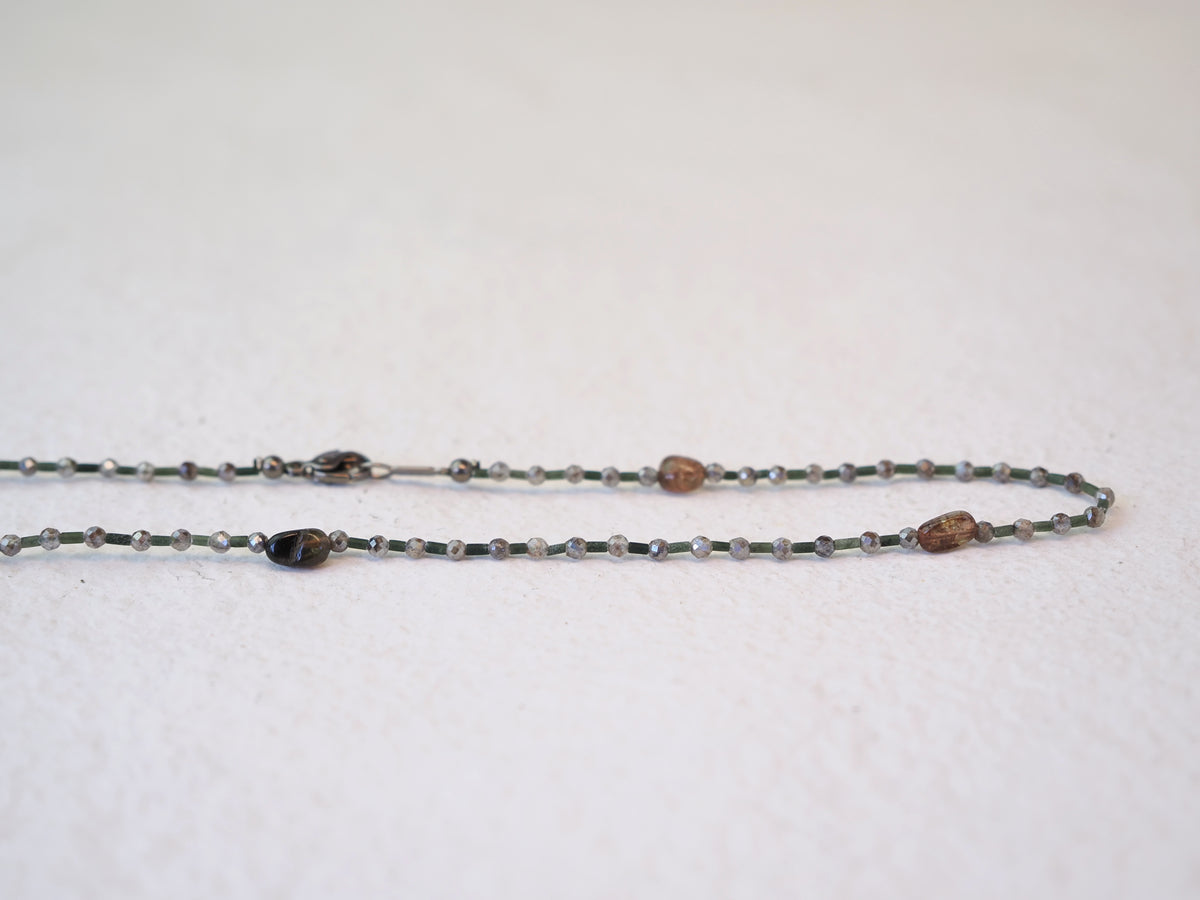 -Andalusite- 'beads line' choker *allergy free