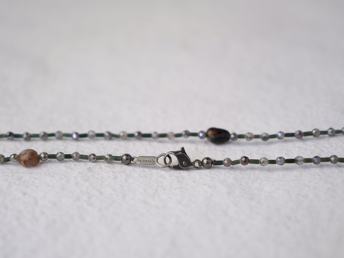 -Andalusite- 'beads line' choker *allergy free