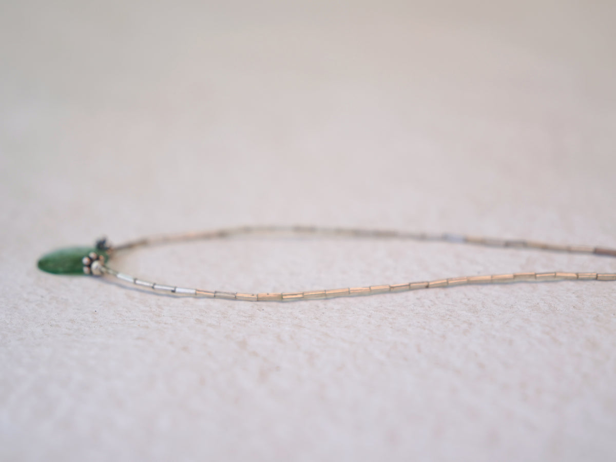 -Emelard- silver pendant