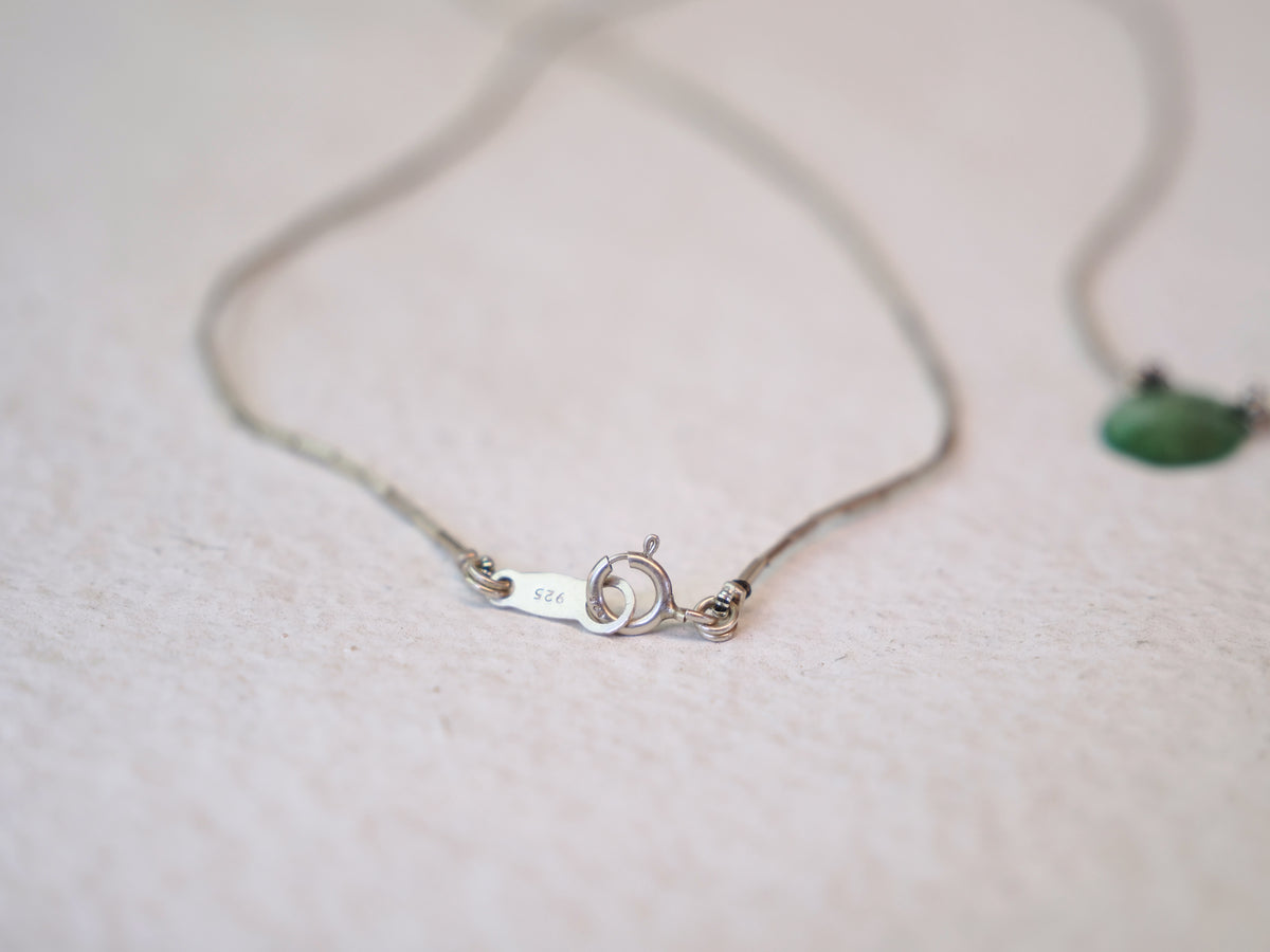 -Emelard- silver pendant