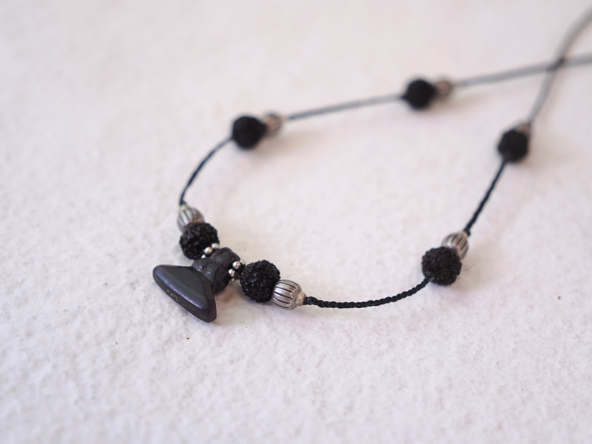 -Afgan old garnet- code necklace