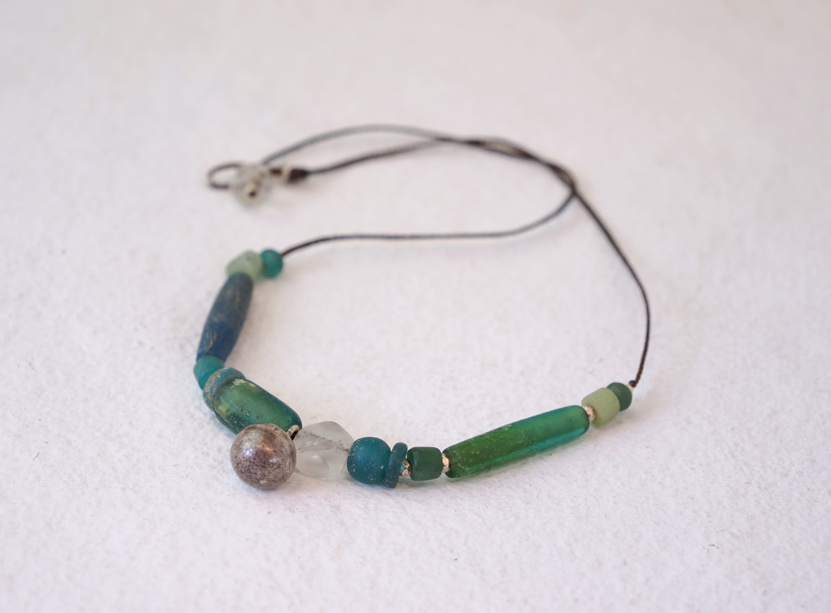 -Pyu old beads- code necklace