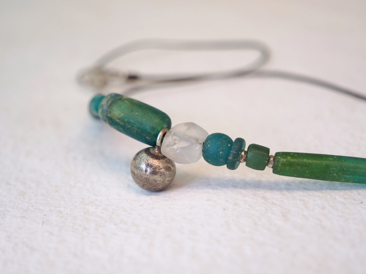 -Pyu old beads- code necklace