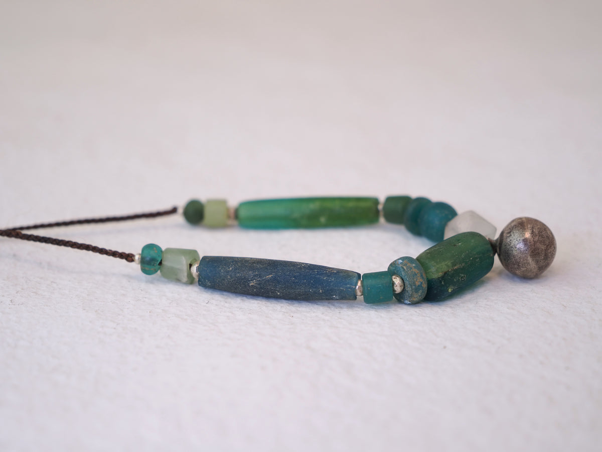 -Pyu old beads- code necklace