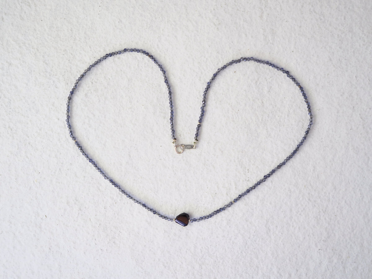 -Sugilite- iolite choker