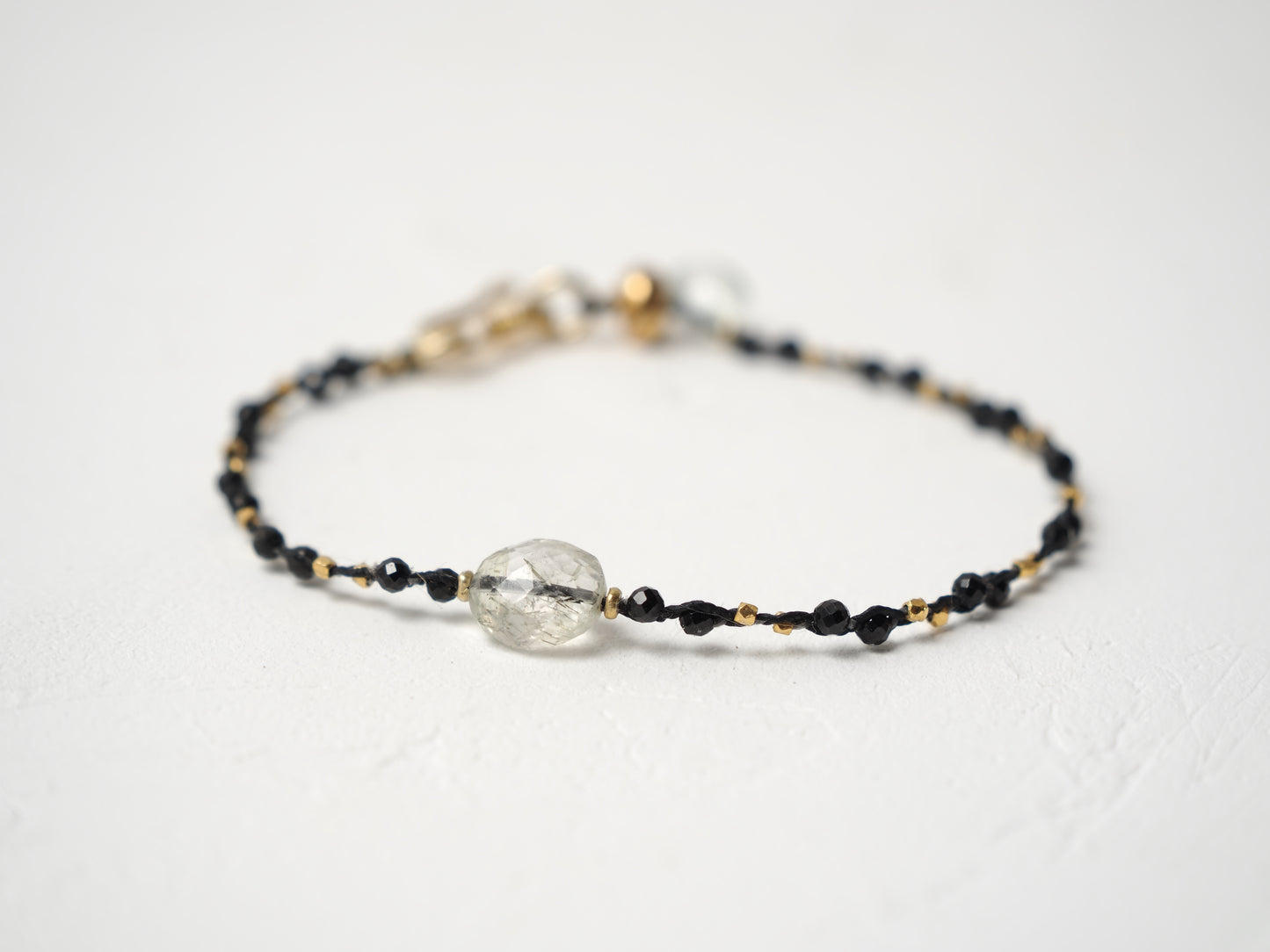 -Tourmaline quartz- 'spinel・gold' braid