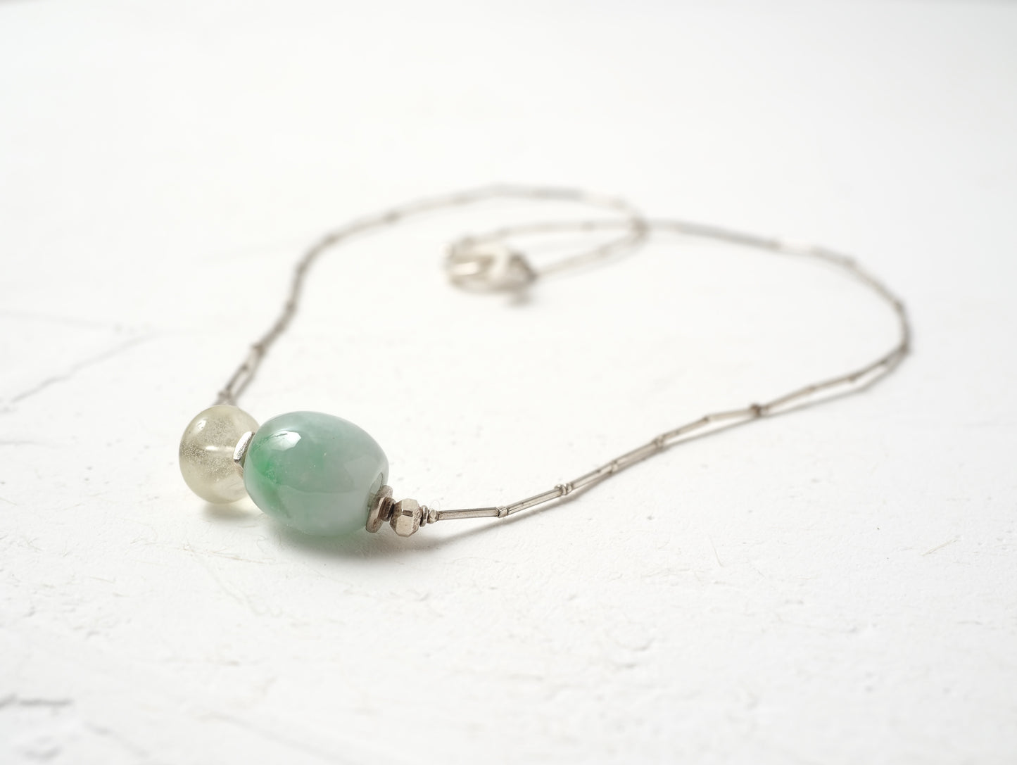 -Libyan glass・Jade- silver