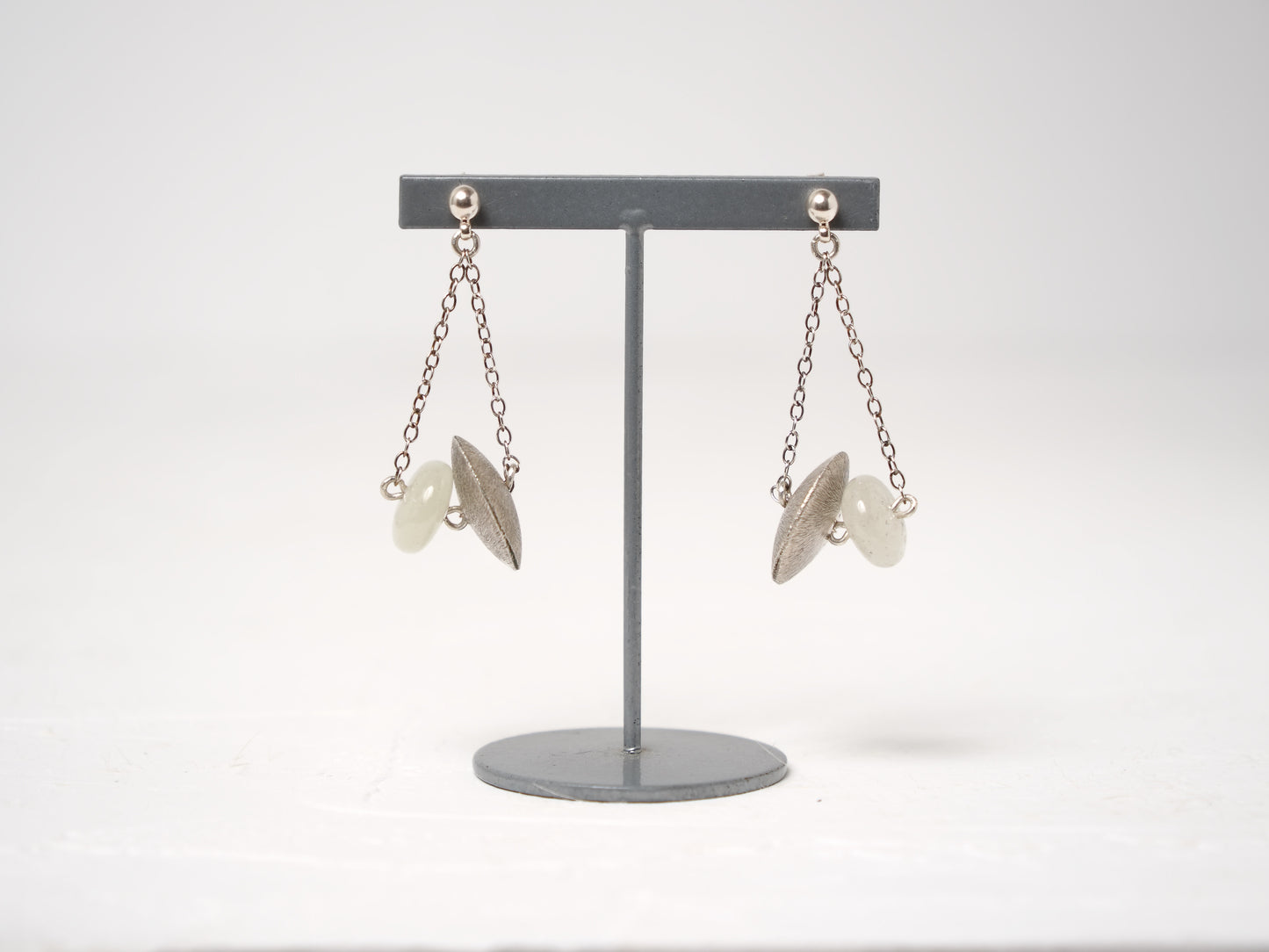 -Libyan glass・Karensilver- hanging studs