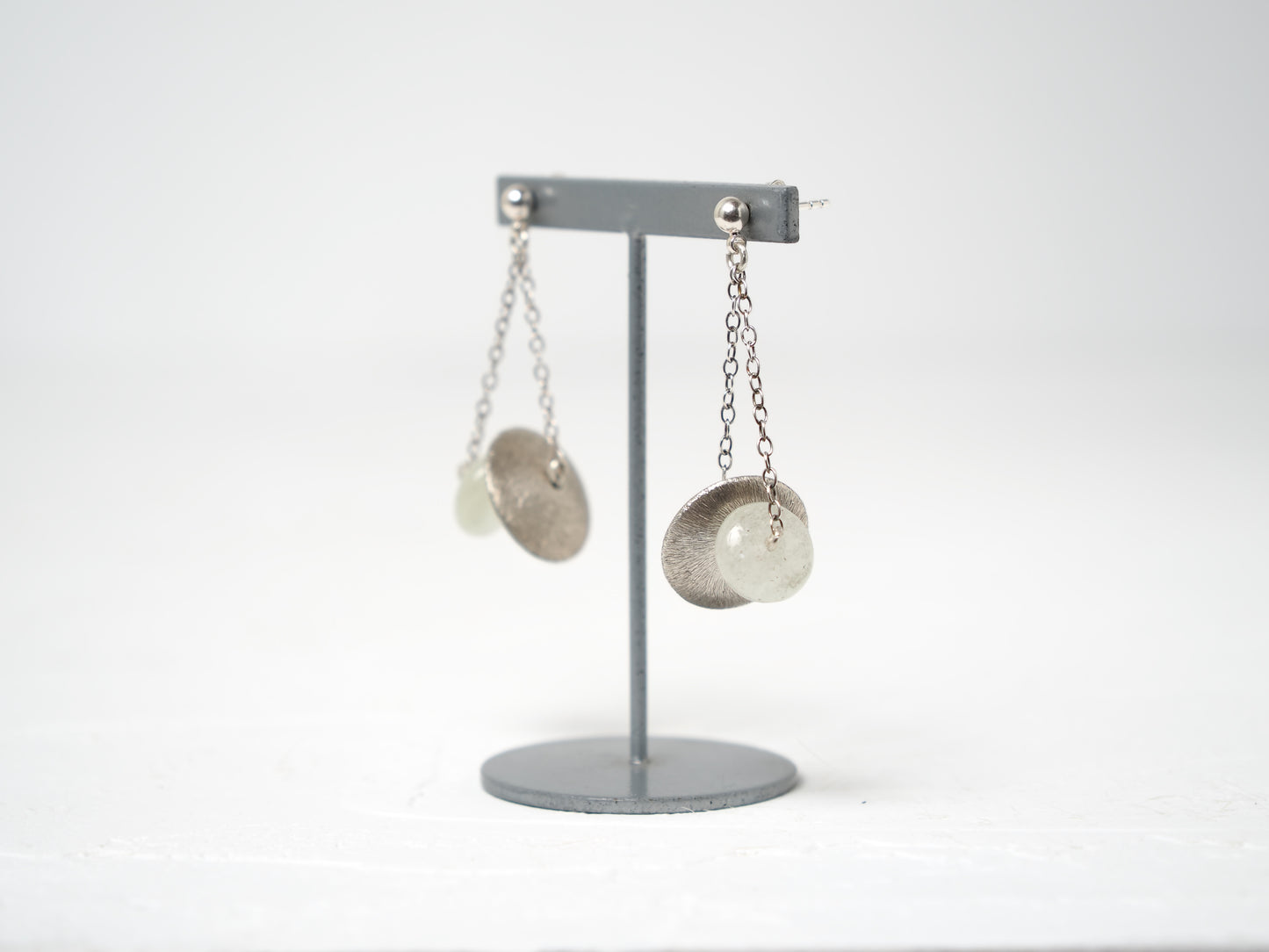 -Libyan glass・Karensilver- hanging studs