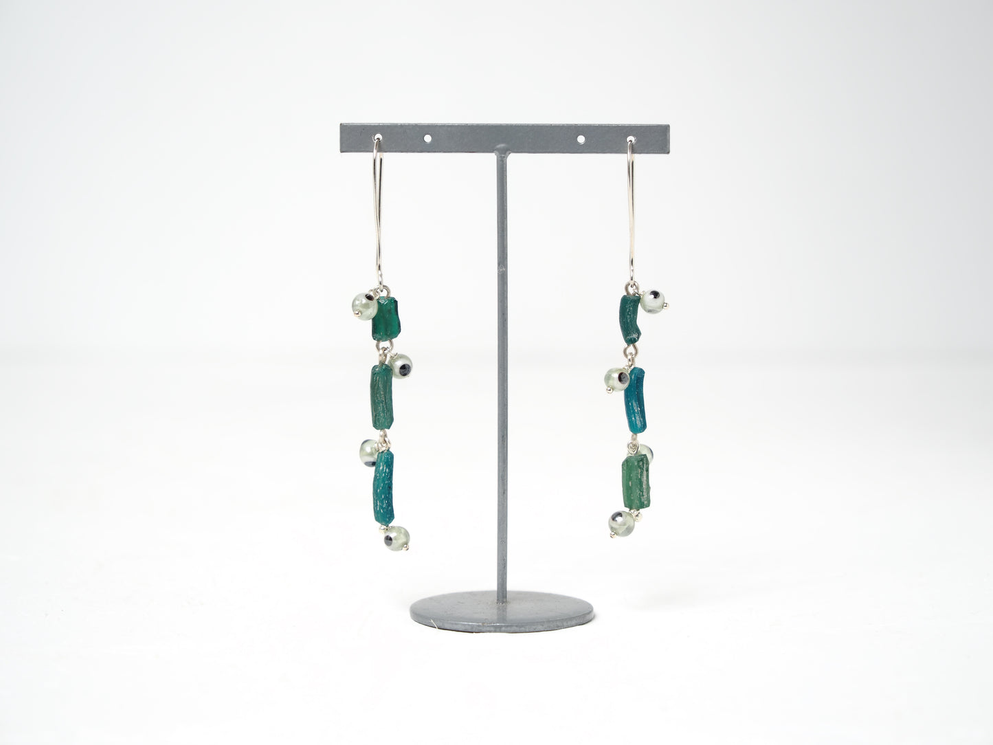 -Roman grass・Eye beads- long hooks