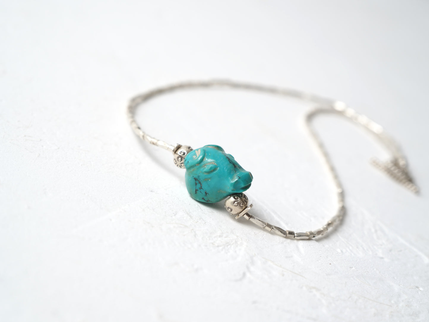 -'Goat' Turquoise- silver