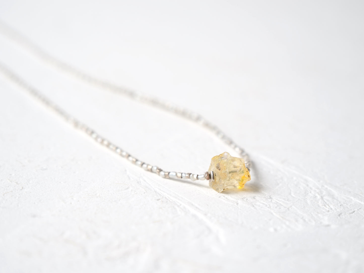 -rough Opal- pearl & silver