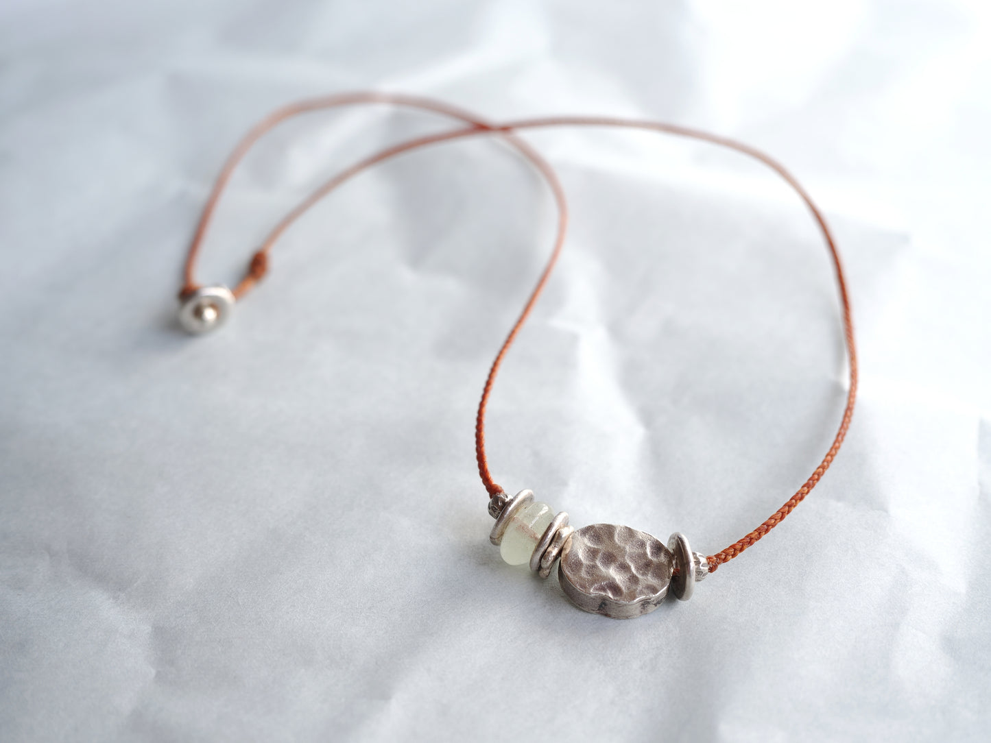 -Libyan grass・Siver- code necklace
