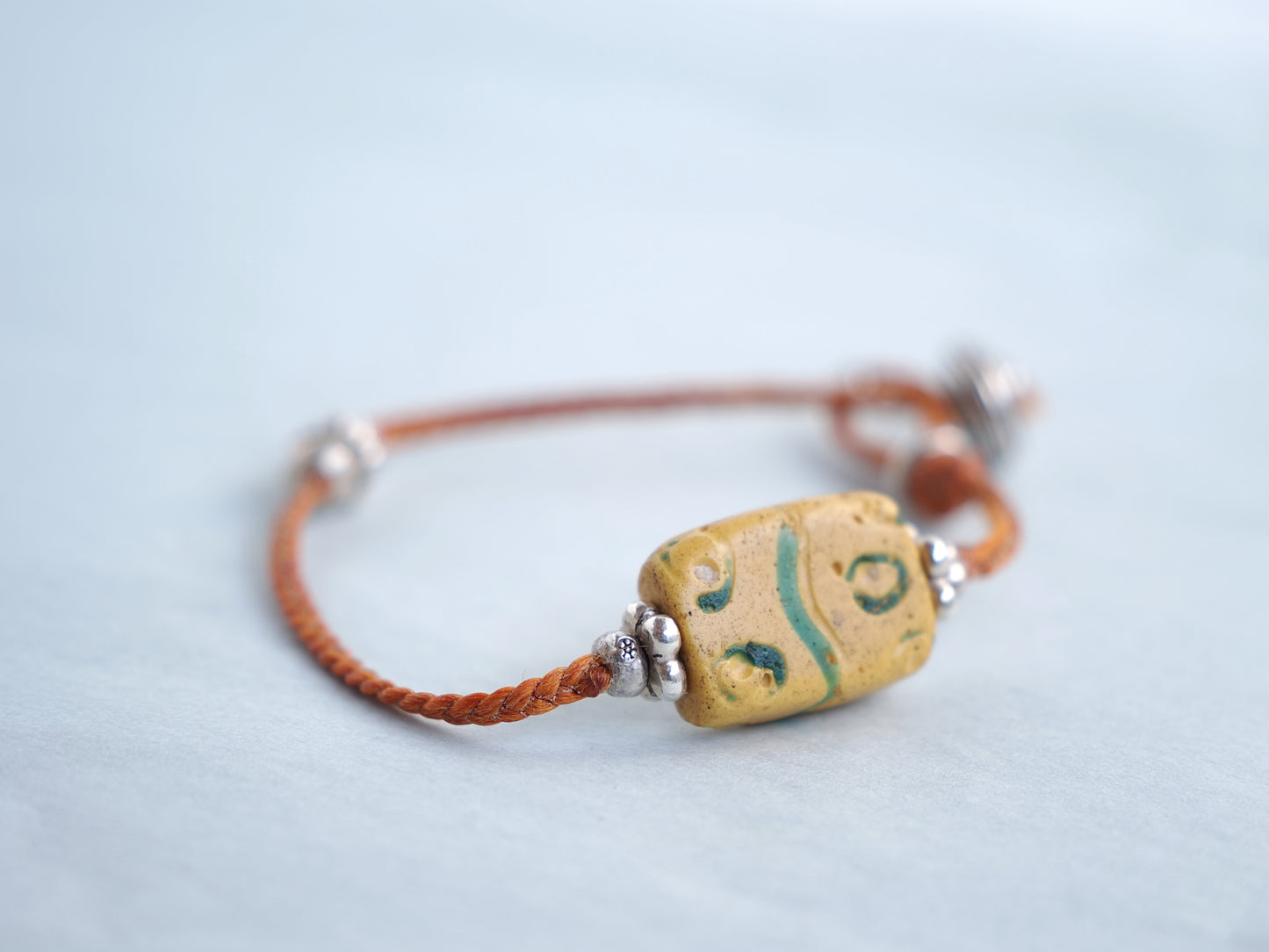 -Old venice beads- code bracelet