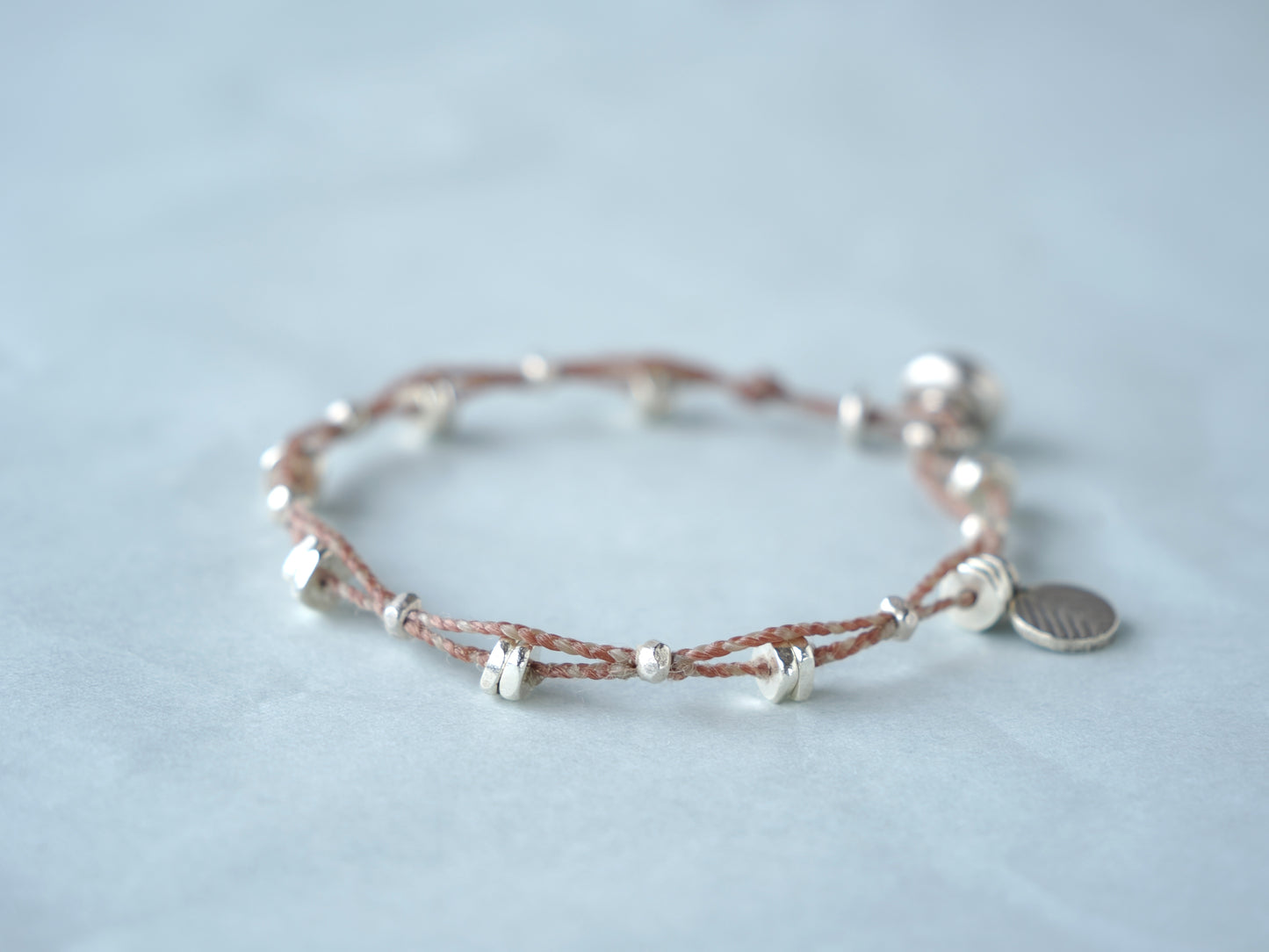 -Silver- double code bracelet