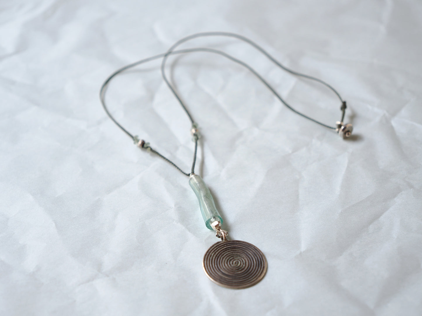 -Karensilver・Roman glass- pendant