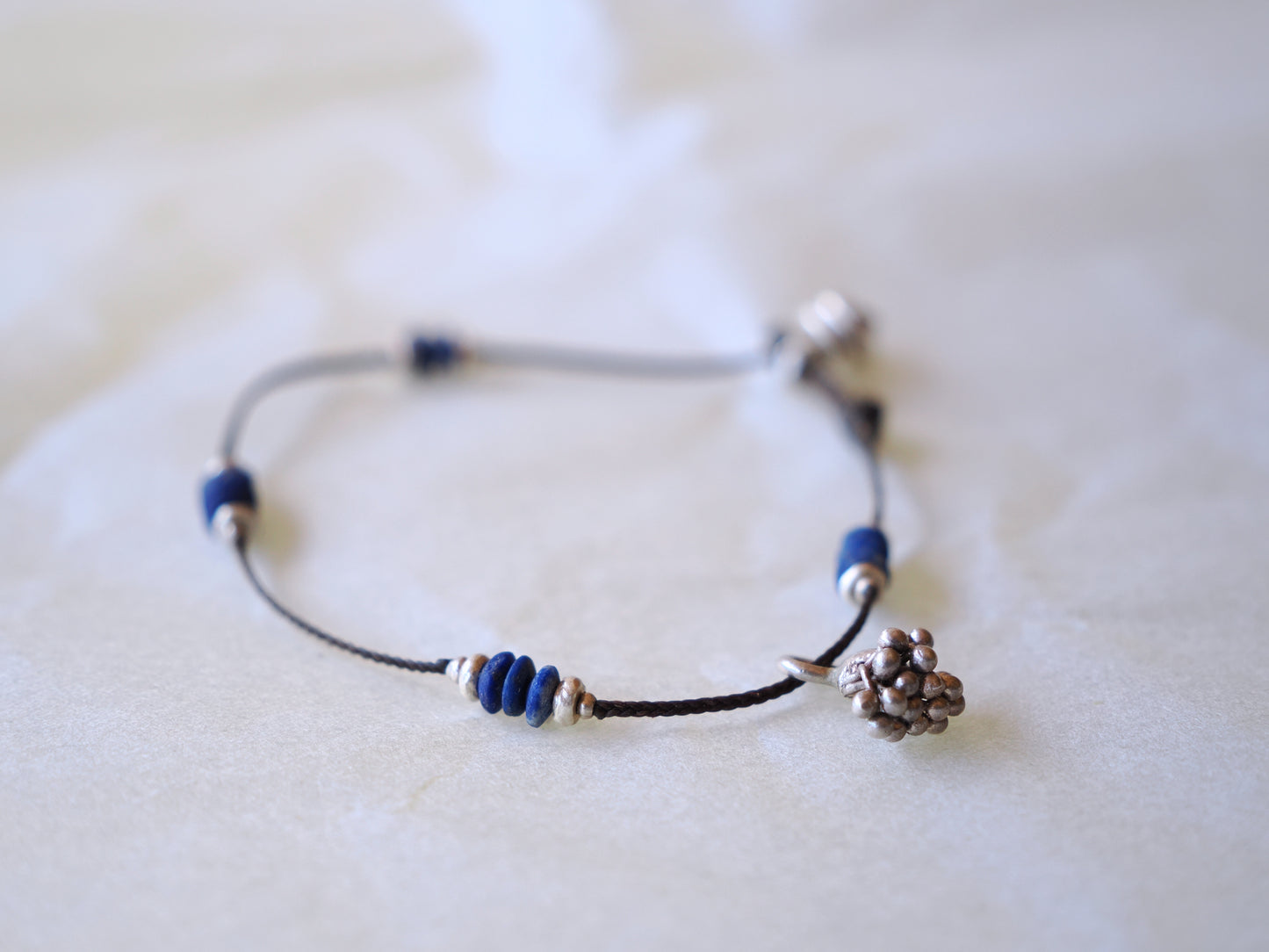 -Lapislazuli- code bracelet