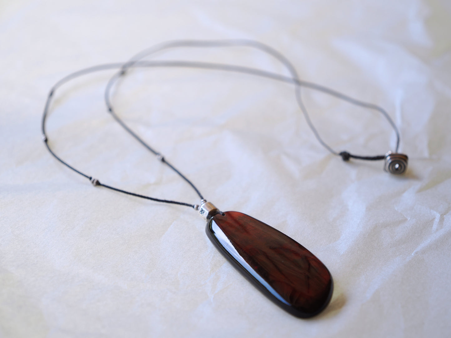 -Red burmite- pendant