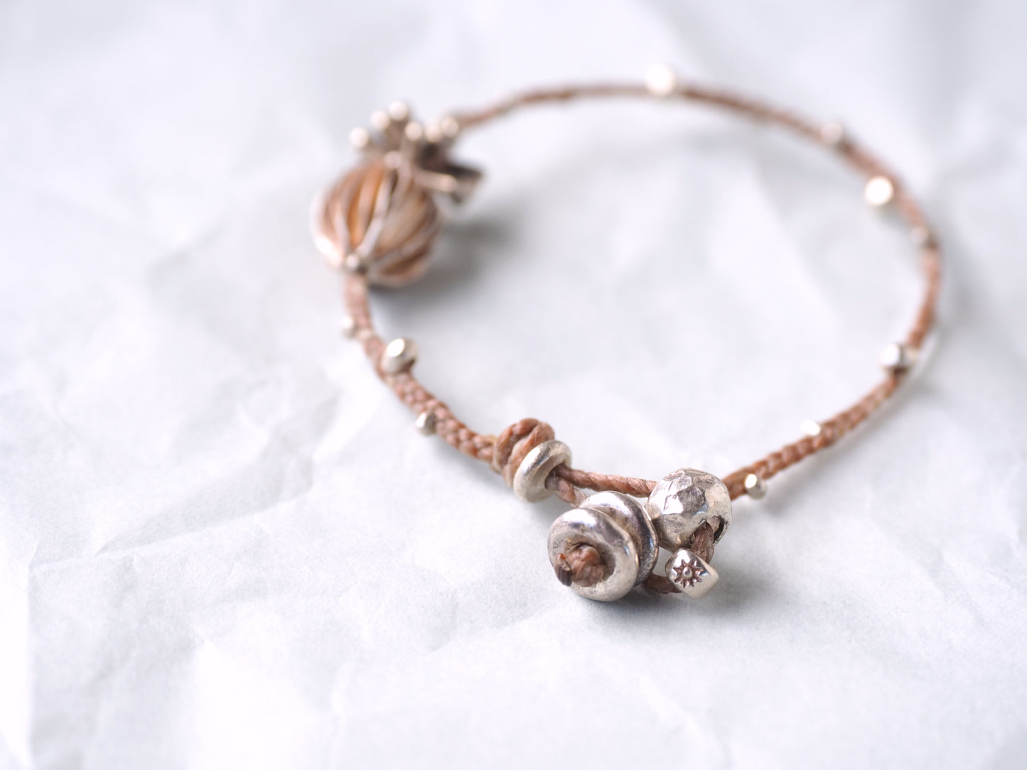 -Silver- braid bracelet