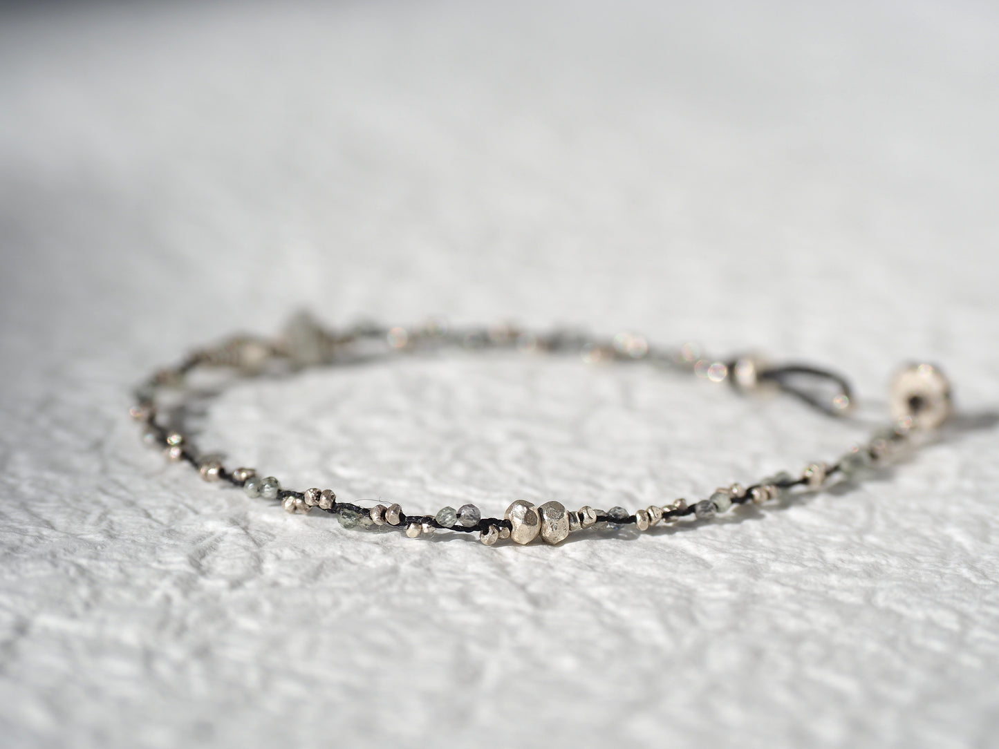 Braid bracelet -rough･Diamond-