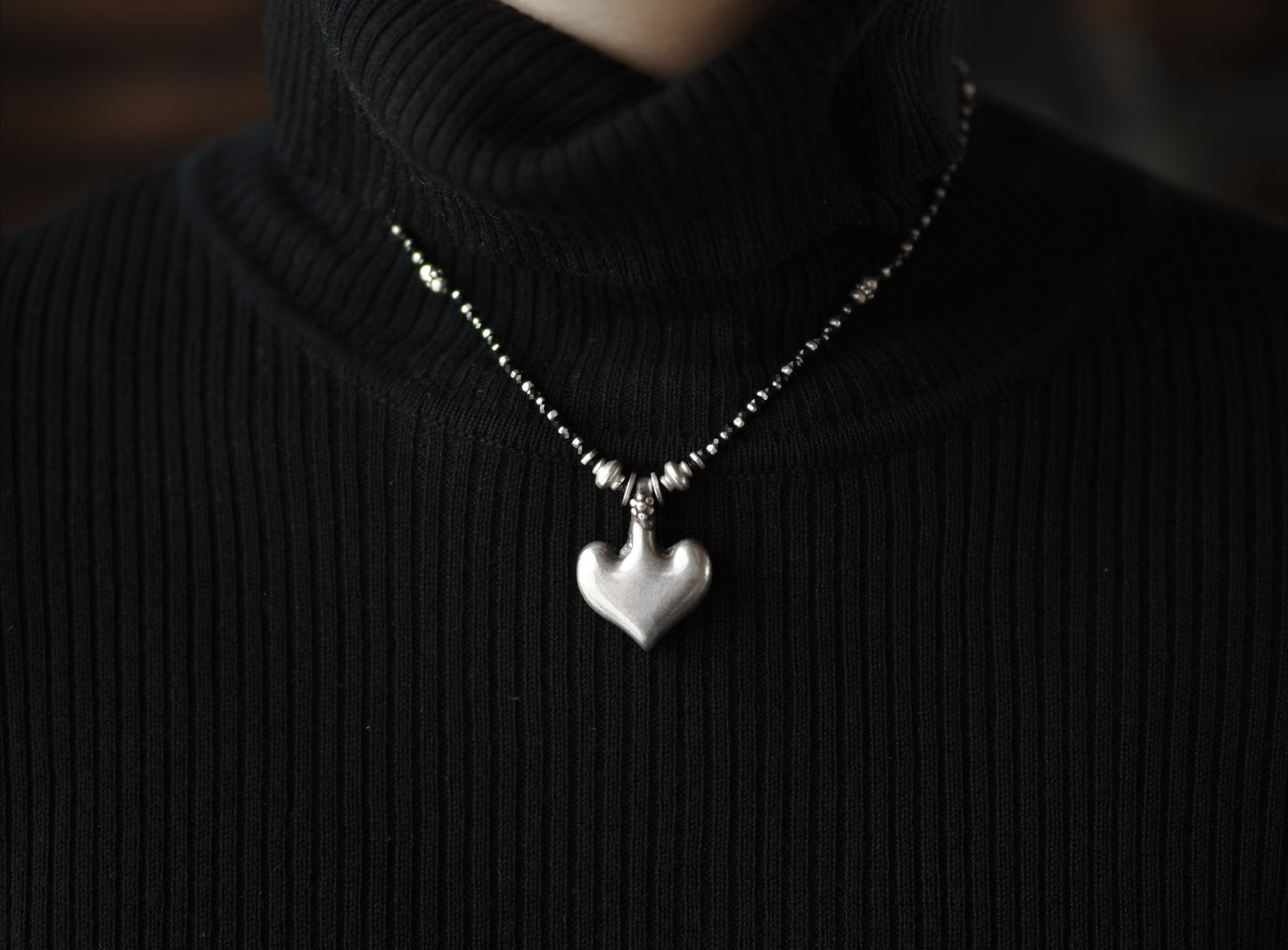 -India old silver- "black & silver"