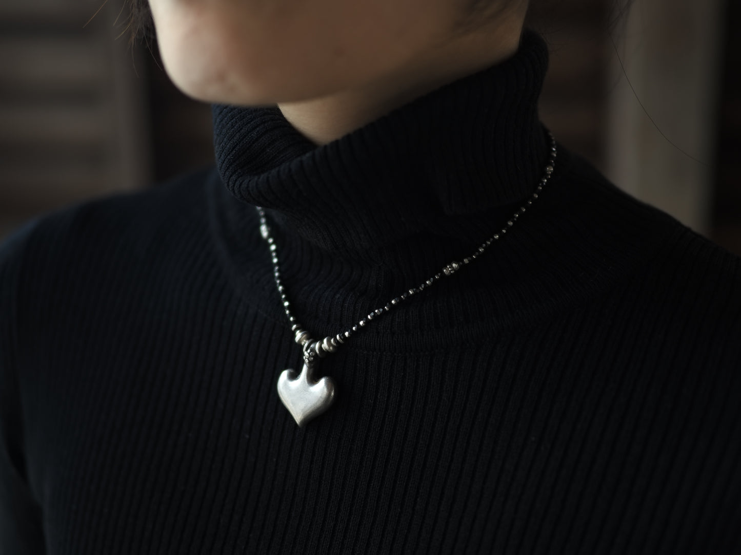 -India old silver- "black & silver"