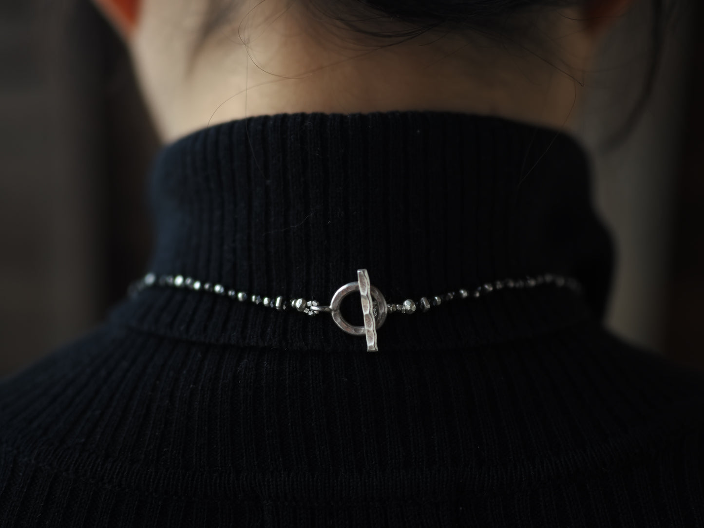 -India old silver- "black & silver"