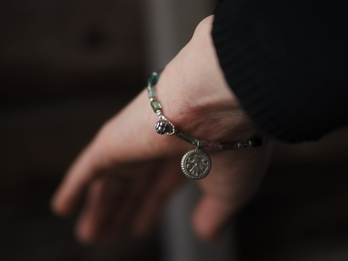 <Durga> Tourmaline & silver