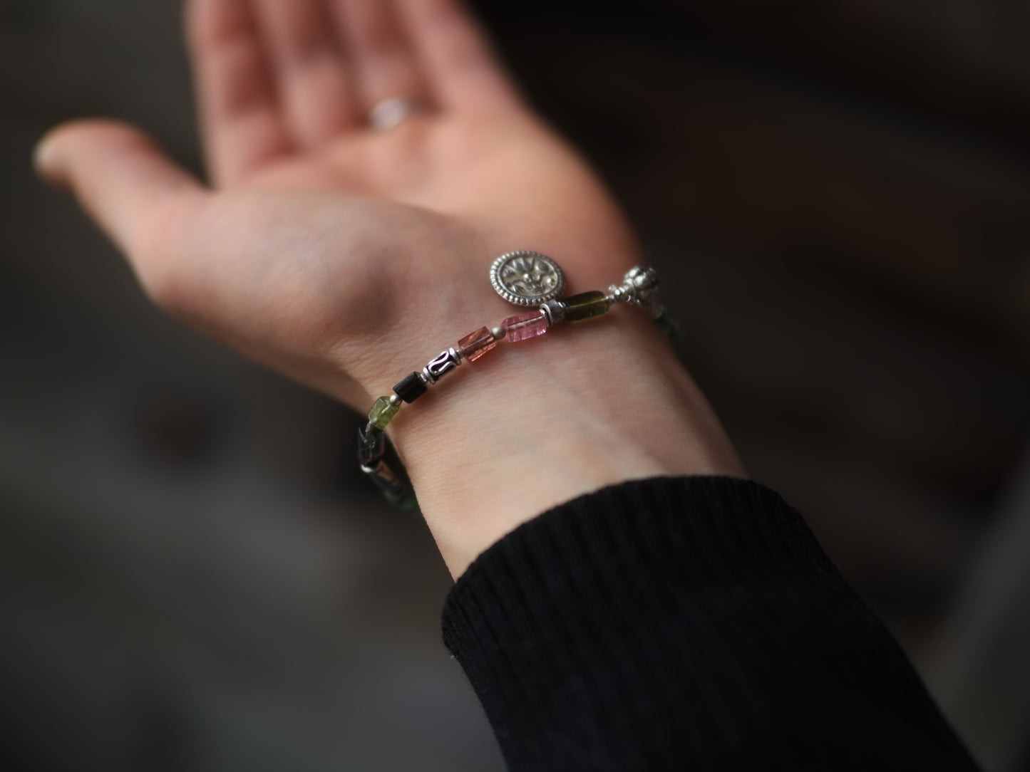 <Durga> Tourmaline & silver