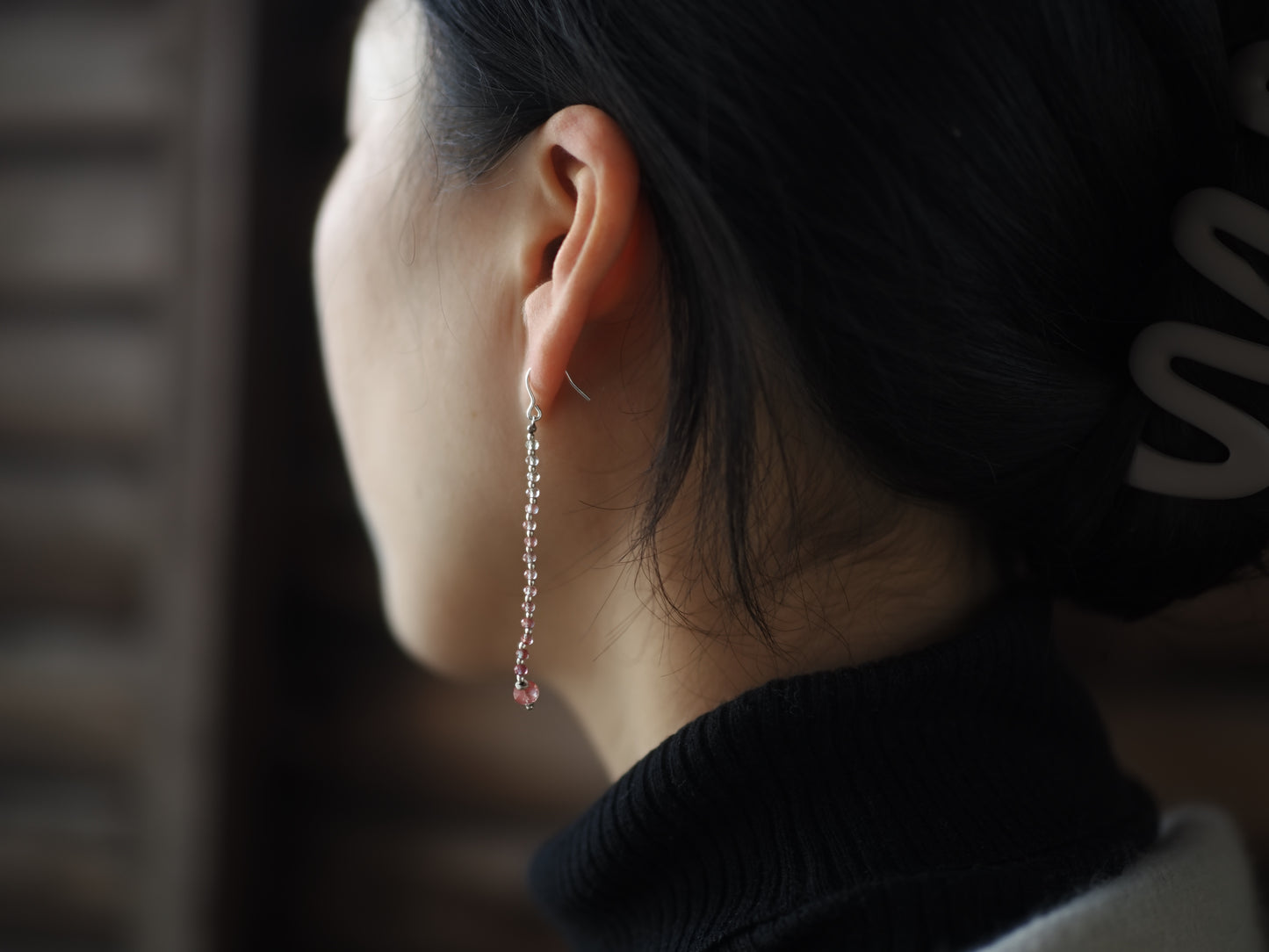 -Andesine & silver- hooks