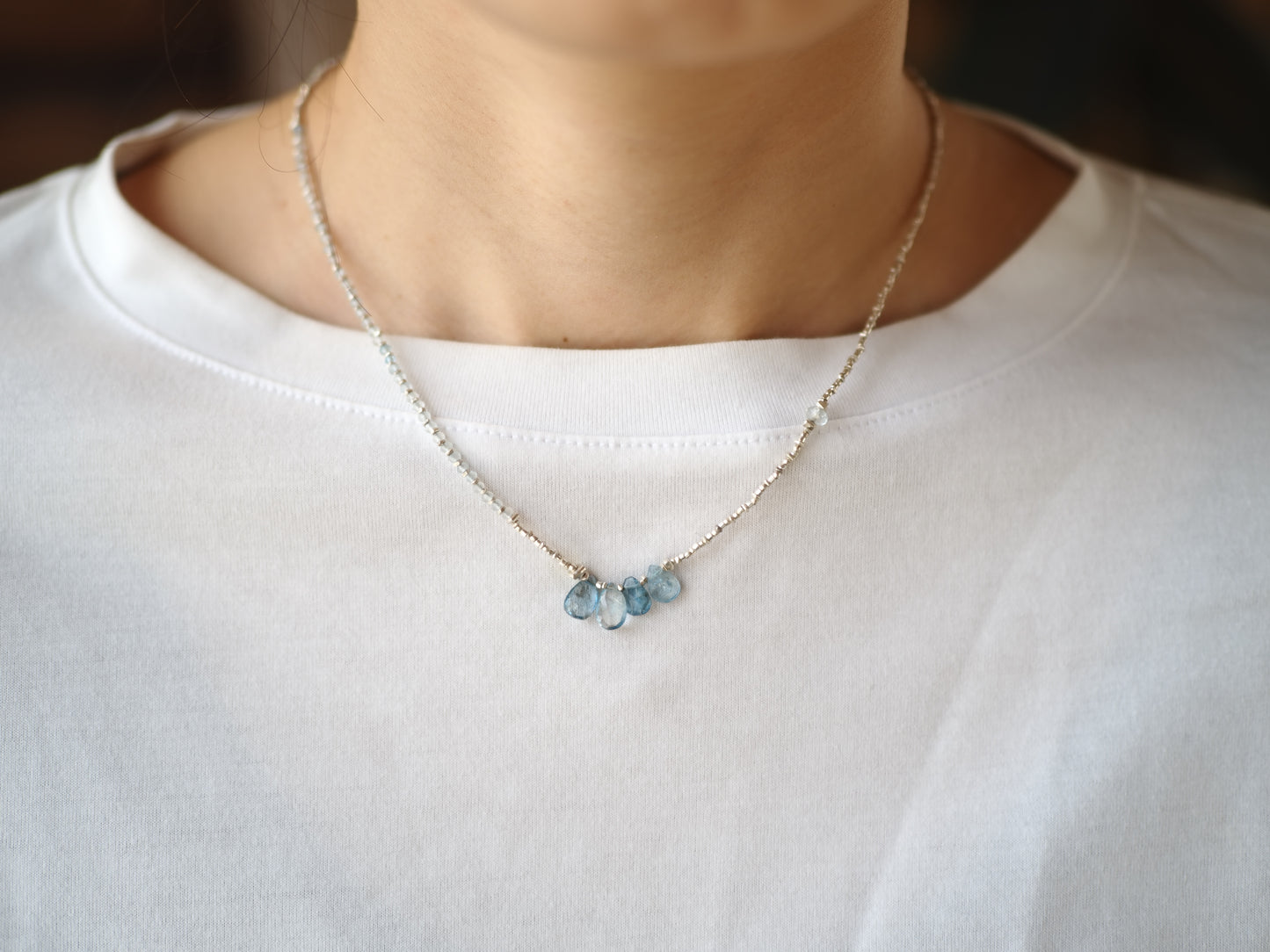 -'Santa Maria' Aquamarine- silver