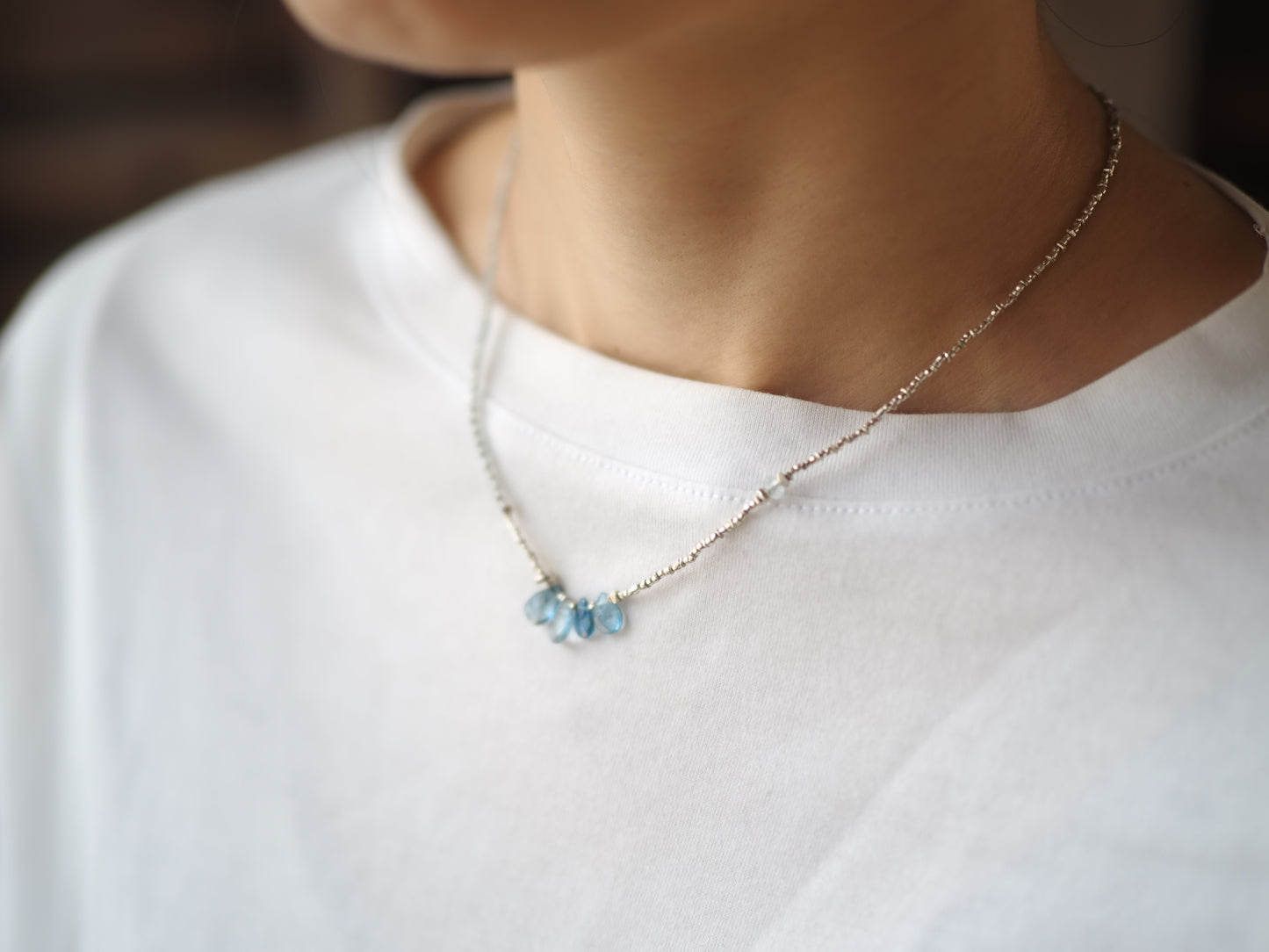 -'Santa Maria' Aquamarine- silver