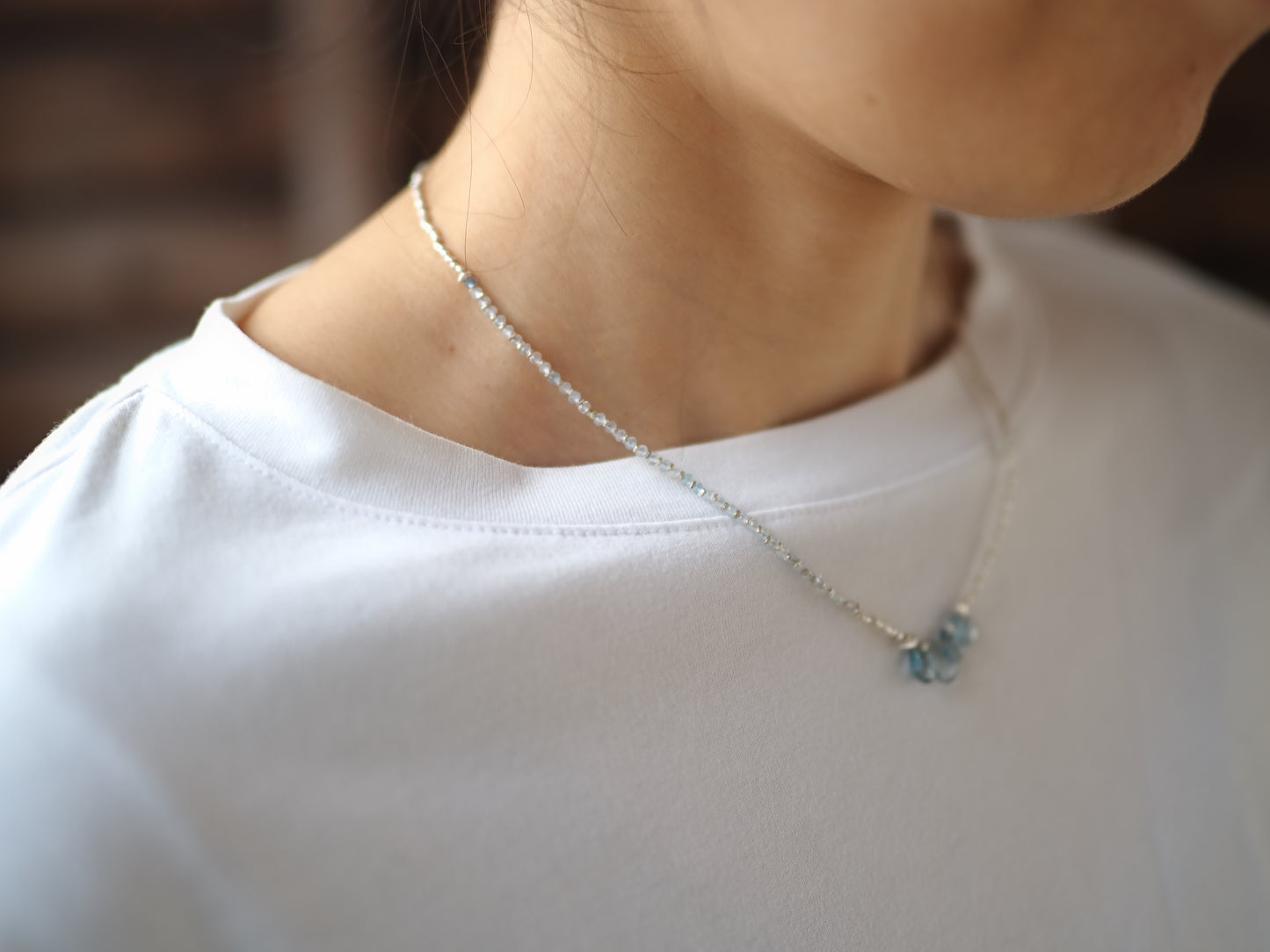 -'Santa Maria' Aquamarine- silver