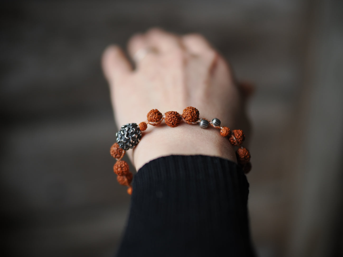 -Rudraksha・India silver- braid
