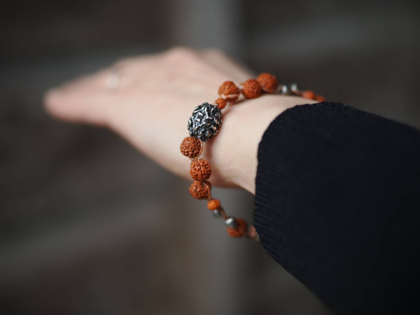 -Rudraksha・India silver- braid