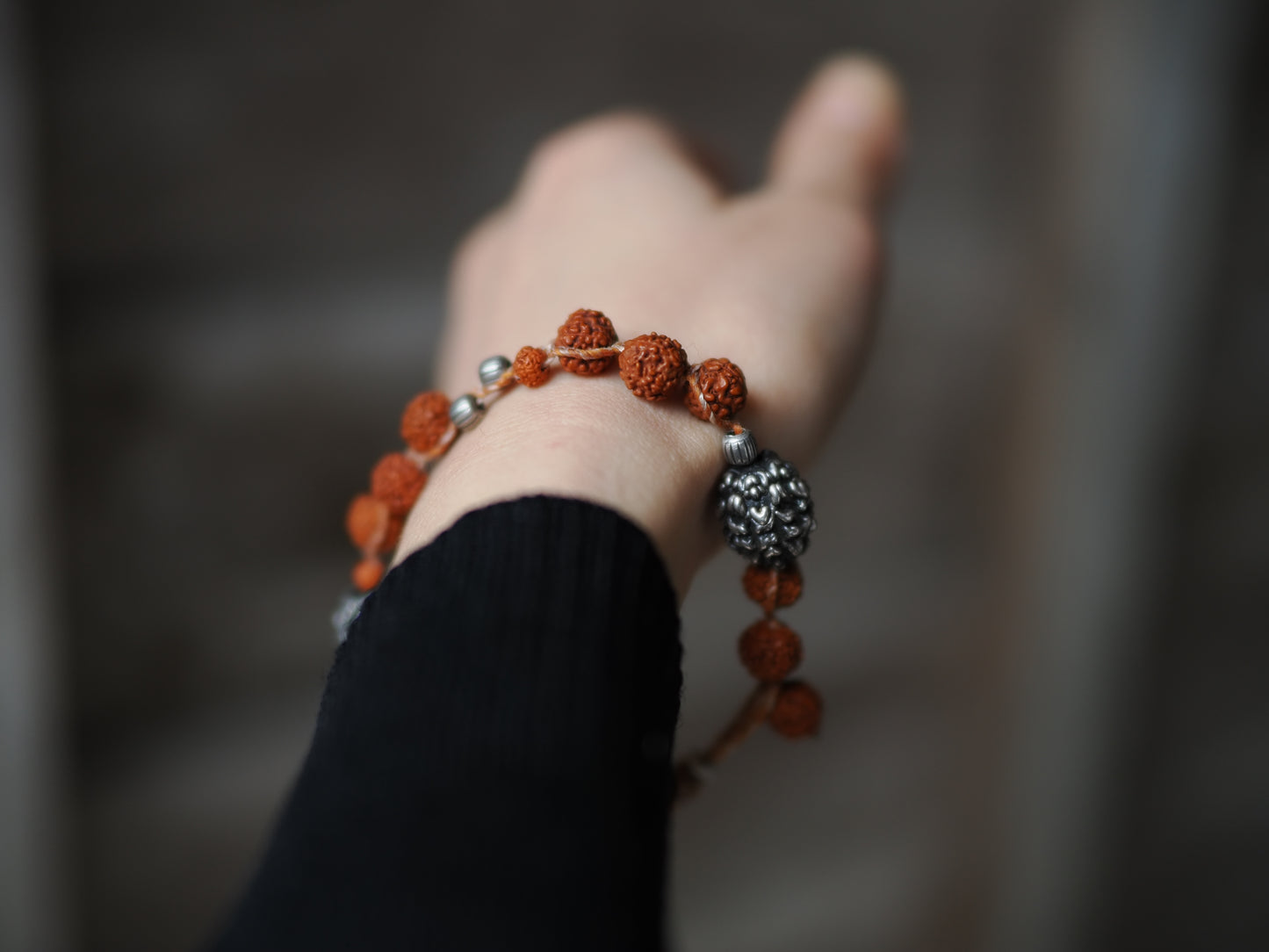 -Rudraksha・India silver- braid