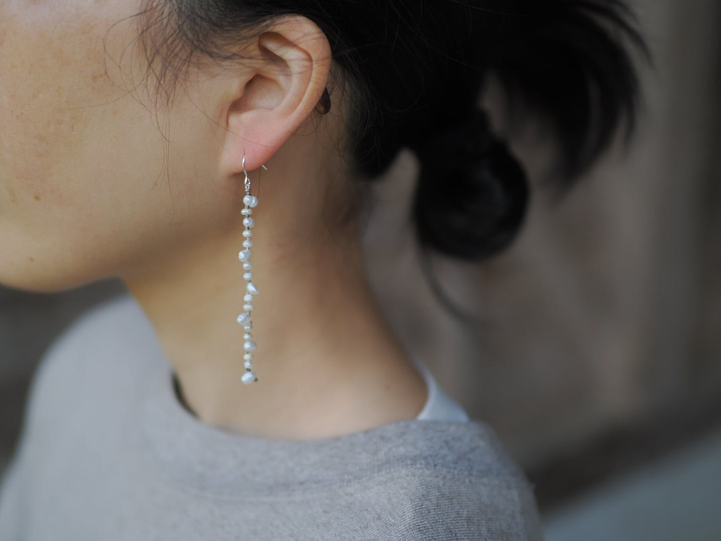 -Pearl・Silver- long line_hooks