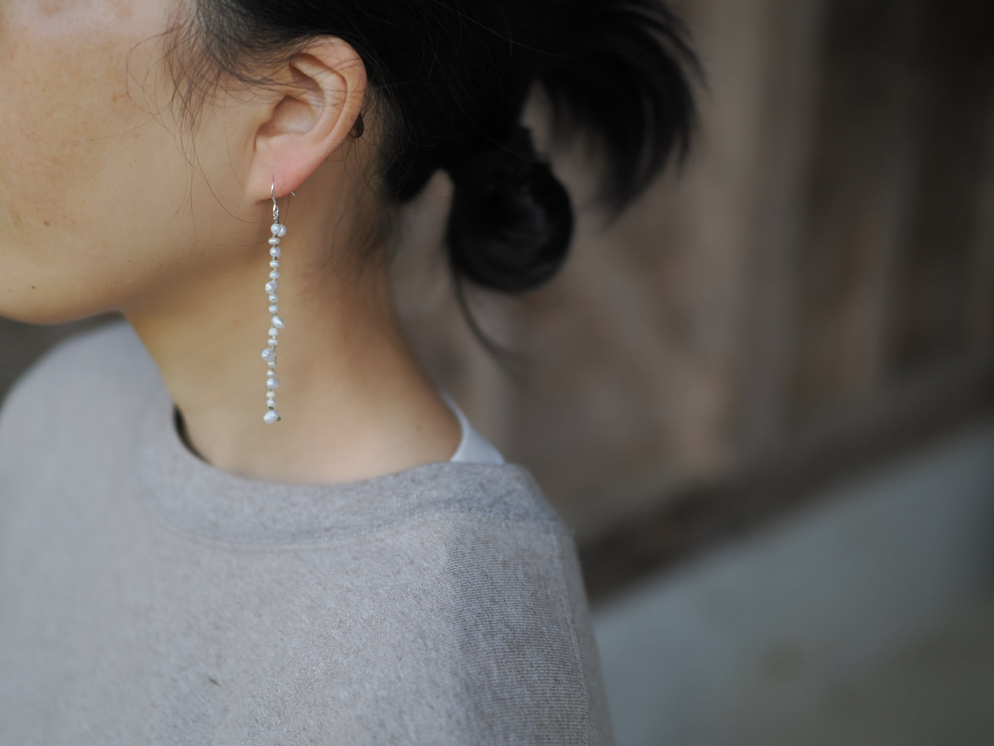 -Pearl・Silver- long line_hooks
