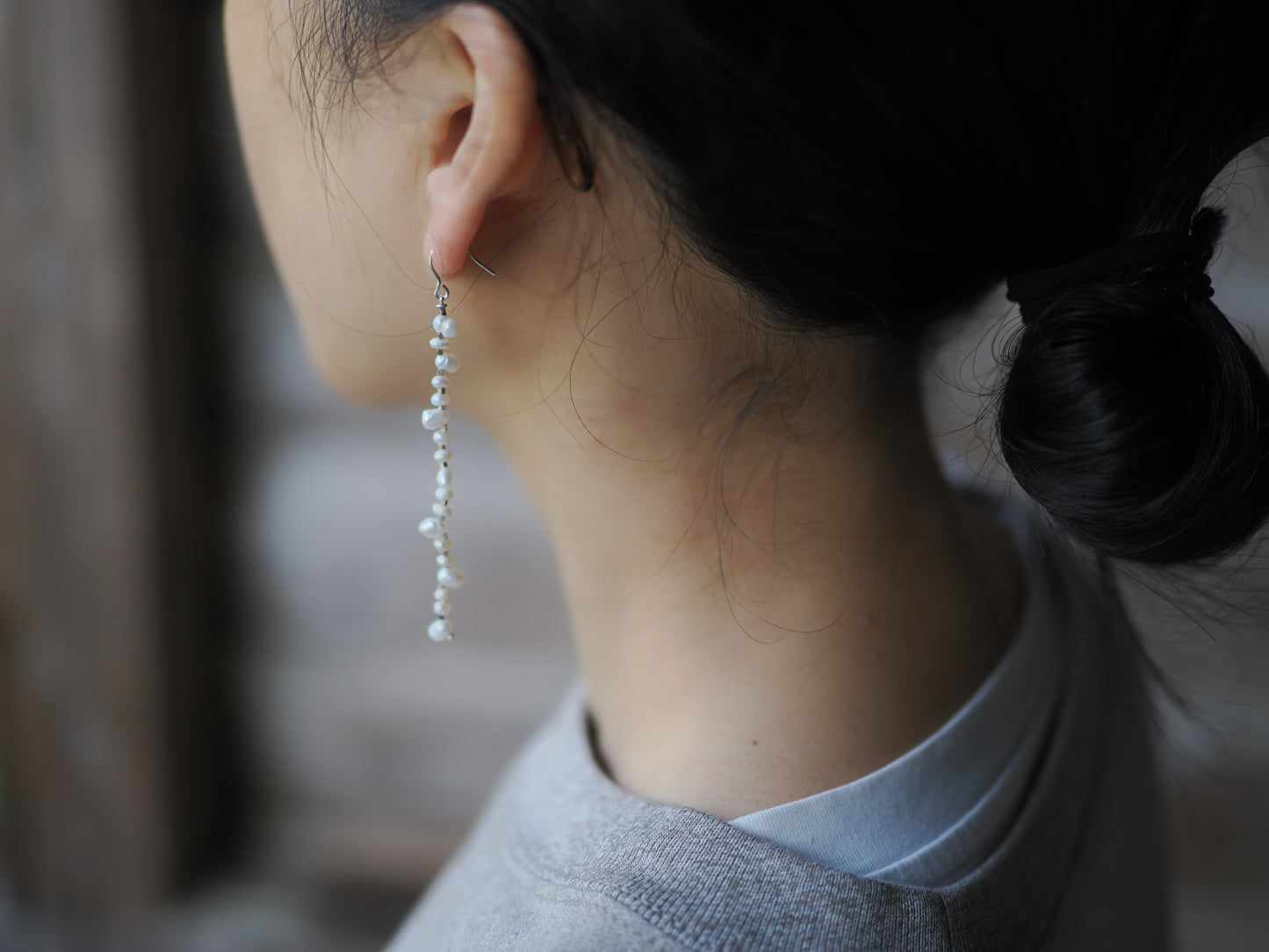 -Pearl・Silver- long line_hooks